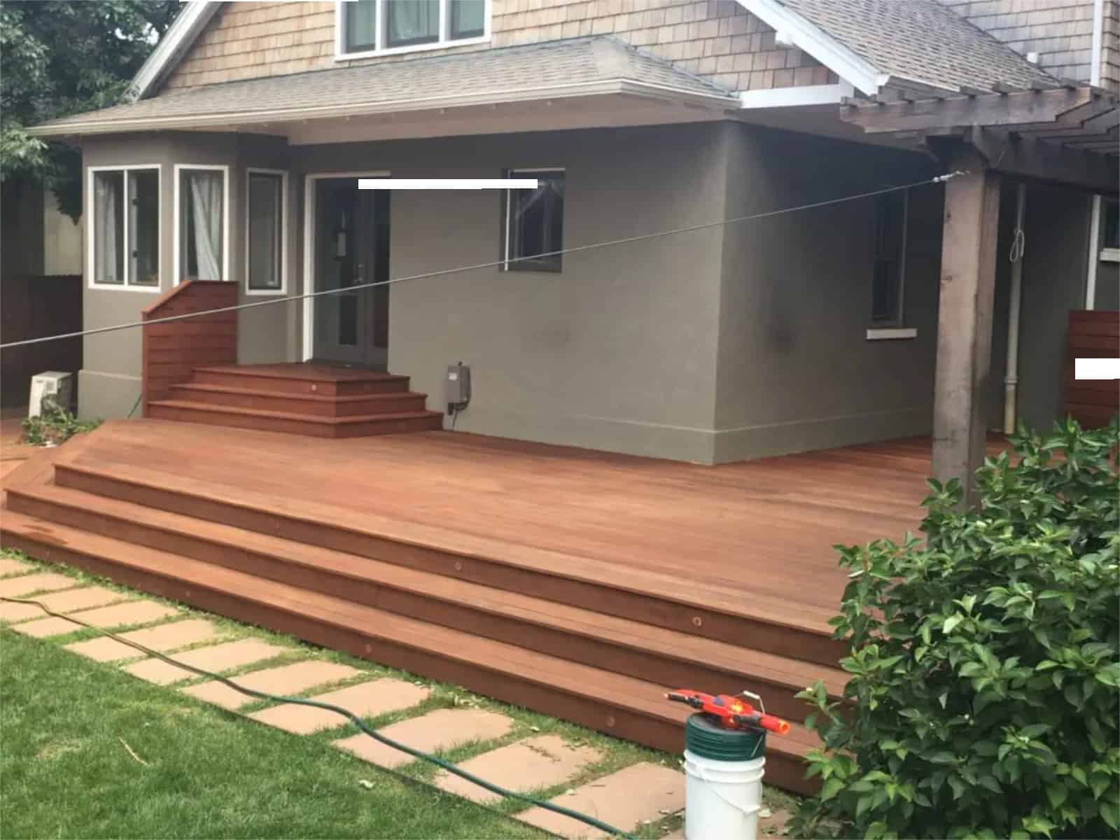 best way to stain a deck
