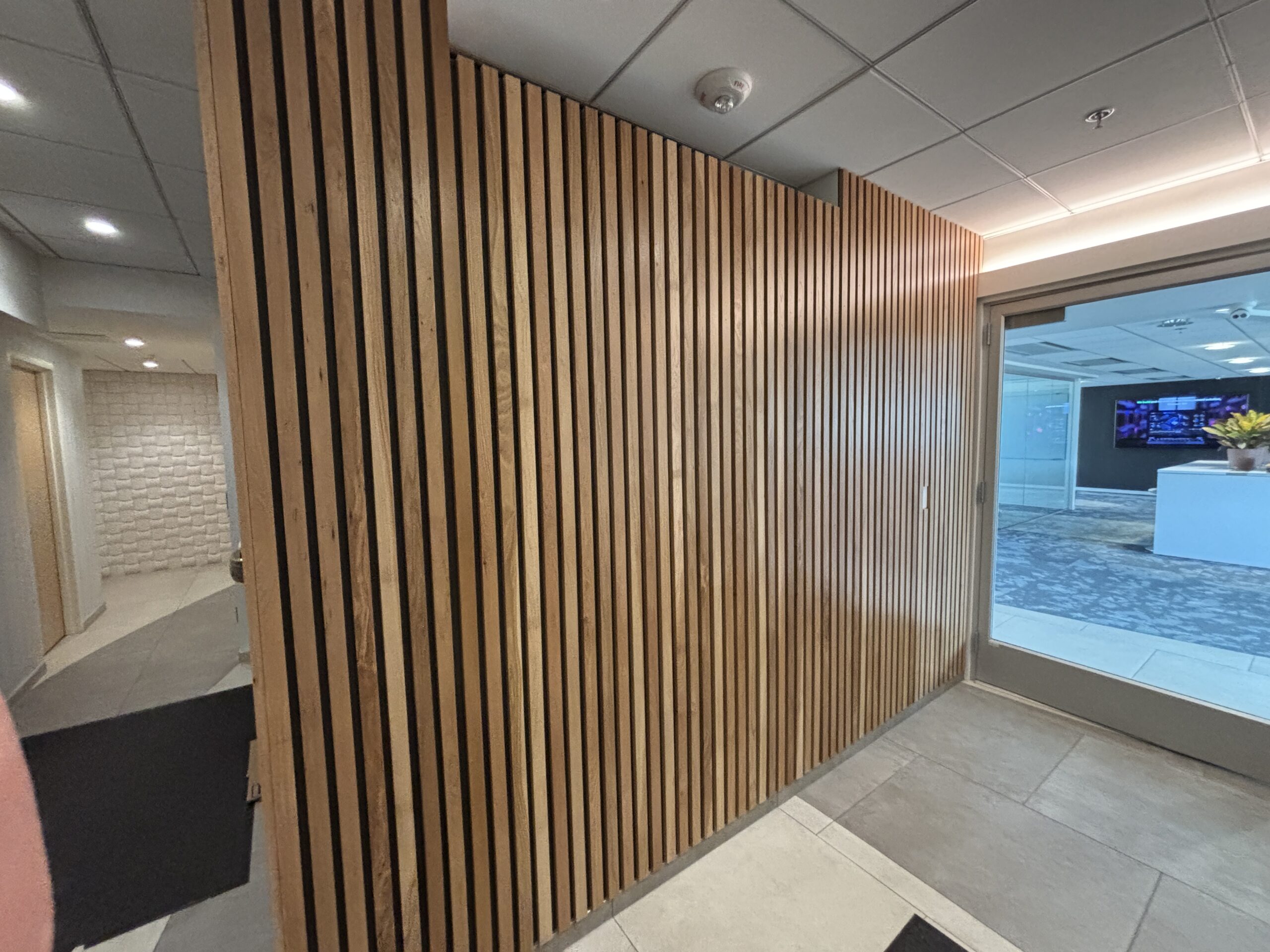 Commercial Office Painting in Boulder with Slat Wall Update
