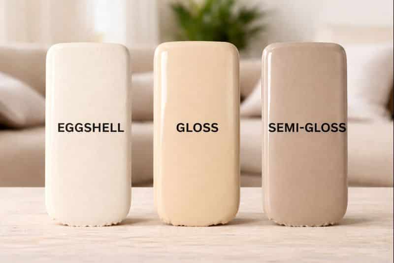 eggshell vs. semi-gloss paint
